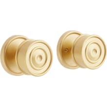 Kennice Solid Brass Passage Door Knob Set with 2-3/4" Backset