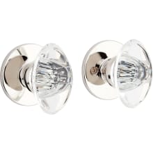 Ula Solid Brass Passage Door Knob Set with 2-3/4" Backset