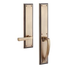 Aurick Right Handed Solid Brass Dummy Door Lever Set