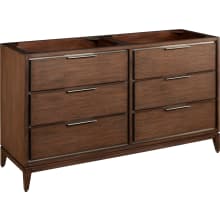Hytes 60" Freestanding Mahogany Double Basin Vanity Cabinet - Cabinet Only - Less Vanity Top