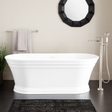 Odenwald 59" Acrylic Soaking Tub with Integrated Overflow and Drain