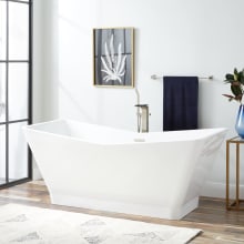 Newhaven 69" Acrylic Freestanding Tub with Integrated Drain and Overflow
