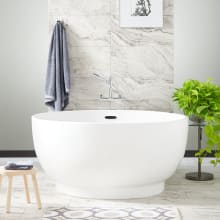 Kaimu 51" Acrylic Soaking Tub with Integrated Drain and Overflow