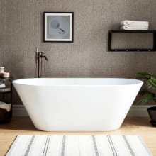 Danae 66" Acrylic Soaking Tub with Integrated Drain and Overflow