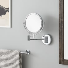 Ramana 9-5/8" W x 12-5/8" H Modern Circular Framed Bathroom Wall Mirror