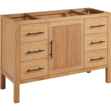 Ayanna 48" Freestanding Mindi Wood Single Basin Vanity - Cabinet Only - Less Vanity Top