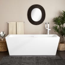 Mayim 71" Acrylic Freestanding Tub with Integrated Drain and Overflow