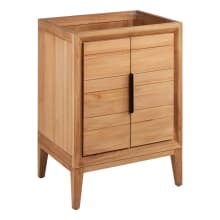 Aliso 24" Freestanding Teak Single Basin Vanity - Cabinet Only - Less Vanity Top