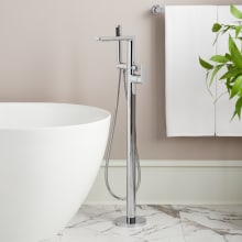 Berwyn Floor Mounted Tub Filler Faucet - Includes Hand Shower, Less Valve