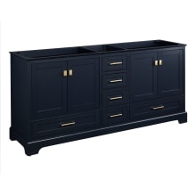Quen 72" Freestanding Double Basin Vanity Cabinet - Cabinet Only - Less Vanity Top