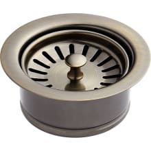 3-1/2" Garbage Disposal Flange with Basket Strainer - Fits Sinks Up to 5/8" Thick