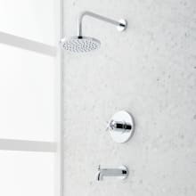 Vassor Tub and Shower Trim Package with Rain Shower Head and Tub Spout - Rough In Included