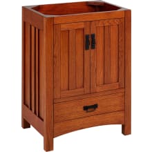 Maybeck 24" Freestanding Oak Single Basin Vanity Cabinet - Cabinet Only - Less Vanity Top