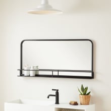 Trace 20-1/2" x 43" Framed Bathroom Mirror with Shelf