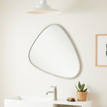 Platt 30-3/4" x 33-1/4" Asymmetrical Framed Bathroom Mirror