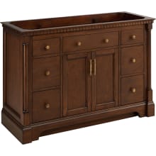 Claudia 48" Mahogany Single Basin Vanity Cabinet - Cabinet Only - Less Vanity Top