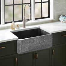 Finbrook 30" Farmhouse Single Basin Chiseled Granite Kitchen Sink