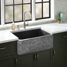 Finbrook 33" Farmhouse Single Basin Chiseled Granite Kitchen Sink