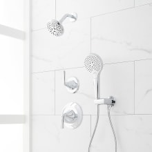 Provincetown Pressure Balanced Shower System with Shower Head, Hand Shower, Shower Arm, Hose, and Valve Trim