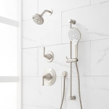 Provincetown Pressure Balanced Shower System with Shower Head, Hand Shower, Slide Bar, Shower Arm, Hose, and Valve Trim
