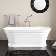 Odenwald 67" Acrylic Soaking Tub with Integrated Overflow and Drain and Foam Insulation