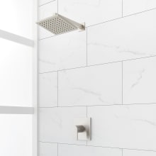 Hibiscus Pressure Balanced Shower System with Shower Head, Shower Arm, and Valve Trim