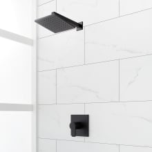 Hibiscus Pressure Balanced Shower System with Shower Head, Shower Arm, and Valve Trim