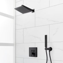 Hibiscus Simple Select Pressure Balanced Shower System with Shower Head, Hand Shower, Shower Arm, Hose, and Valve Trim