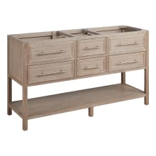 Robertson 60" Freestanding Mahogany Double Basin Vanity Cabinet - Cabinet Only - Less Vanity Top