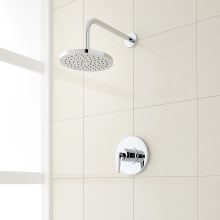 Drea Pressure Balanced Shower System with Shower Head, Shower Arm, and Valve Trim