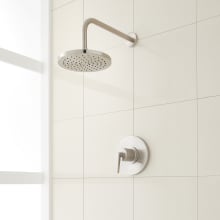 Drea Pressure Balanced Shower System with Shower Head, Shower Arm, and Valve Trim