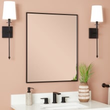 Kardon 30" x 24" Transitional Rectangular Framed Bathroom Wall Mirror