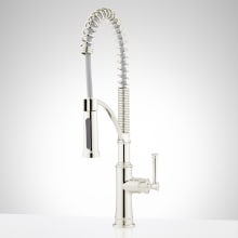 Beasley 1.8 GPM Single Hole Pre Rinse Pull Down Kitchen Faucet