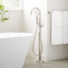 Greyfield Floor Mounted Tub Filler Faucet - Includes Hand Shower and Valve