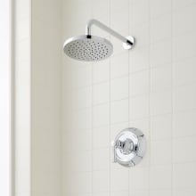 Beasley Pressure Balanced Shower Only with Rain Shower Head and Valve Trim - Rough In Included