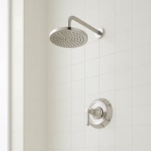 Beasley Pressure Balanced Shower Only with Rain Shower Head and Valve Trim - Rough In Included