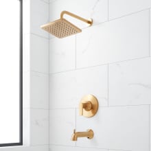 Berwyn Pressure Balanced Tub and Shower Trim Package with Rain Shower Head and Tub Spout - Rough In Included