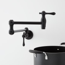 4.6 GPM Double Handle Wall Mounted Retractable Pot Filler