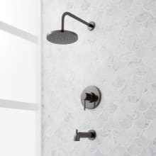 Lexia Pressure Balanced Shower Only Trim Package with Rain Shower Head and Tub Spout - Rough In Included