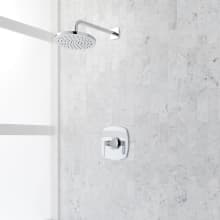 Sefina Pressure Balanced Shower Only Trim Package with Rain Shower Head - Rough In Included