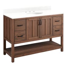 Ansbury 48" Free Standing Single Basin Vanity Set with Cabinet and Vanity Top - Oval Undermount Sink