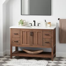 Ansbury 48" Free Standing Single Basin Vanity Set with Cabinet and Vanity Top - Rectangular Undermount Sink
