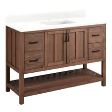 Ansbury 48" Free Standing Single Basin Vanity Set with Cabinet and Vanity Top - Single Hole Faucet Center