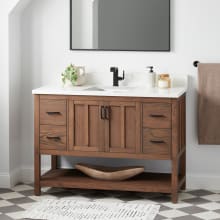 Ansbury 48" Free Standing Single Basin Vanity Set with Cabinet and Vanity Top - Single Hole Faucet Center