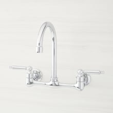 Jessamy 1.75 GPM Wall-Mounted Widespread Bridge Kitchen Faucet