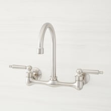 Jessamy 1.75 GPM Wall-Mounted Widespread Bridge Kitchen Faucet