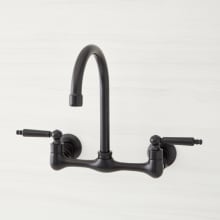 Jessamy 1.75 GPM Wall-Mounted Widespread Bridge Kitchen Faucet