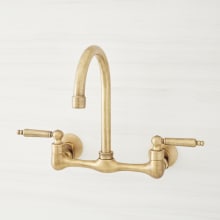 Jessamy 1.75 GPM Wall-Mounted Widespread Bridge Kitchen Faucet