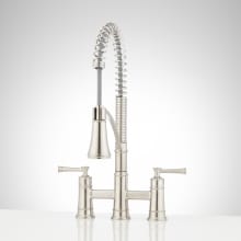 Beasley 1.75 GPM Bridge Pre-Rinse Pull Down Kitchen Faucet