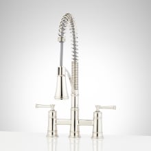 Beasley 1.75 GPM Bridge Pre-Rinse Pull Down Kitchen Faucet